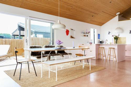 Exterior view, Newly Built Summer House With Sea View in Hejsager