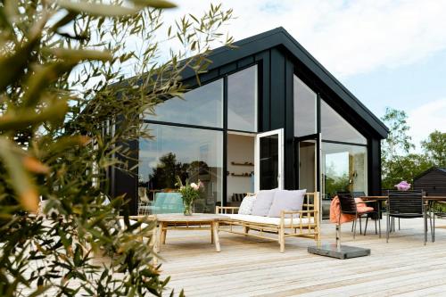 Exterior view, Newly Built Summer House With Sea View in Hejsager