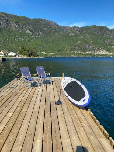 Viesnīcas āriene, Family Cabin With View Over Fjord, Mountain, Wood in Erfjord