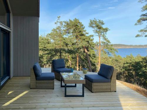 A szálláshely kívülről, Southern Cottage With Sea View And Terrace in Langesund