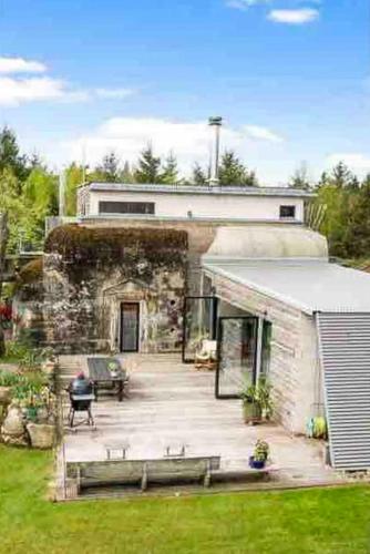 A szálláshely kívülről, Unique Cabin With War Bunker In Vanse in Vanse