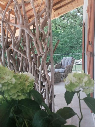 Erkély/terasz, Entre 2 Mers - Charming guesthouse in Cancon
