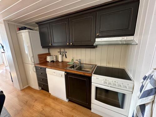 Kitchen, Cozy Two Bedrooms Apartment With Sauna And Mountain Views in Beitostolen