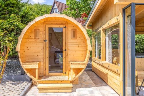 Sauna, Kaszubska Kryjowka - Komfortowy 8 osobowy Domek w sercu Kaszub - Jacuzzi, Sauna, Rowerek Wodny, Jezi in Suleczyno