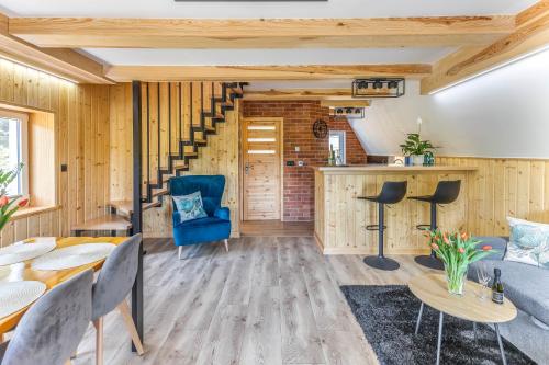 Køkken, Kaszubska Kryjowka - Komfortowy 8 osobowy Domek w sercu Kaszub - Jacuzzi, Sauna, Rowerek Wodny, Jezi in Suleczyno