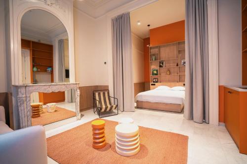 1 double bed, 1 sofa bed