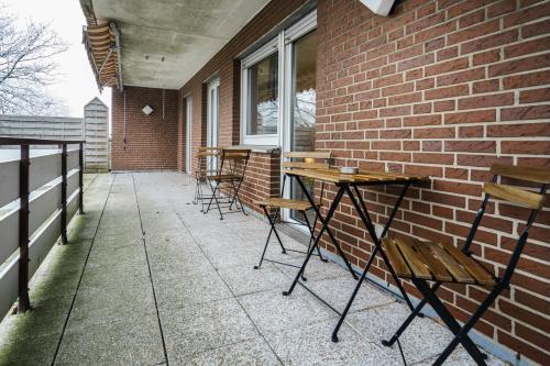 Erkély/terasz, Wooon I O105 XXL I 10 Personen I 4 Schlafzimmer I 160m2 I Smart I P I in Ibbenbüren