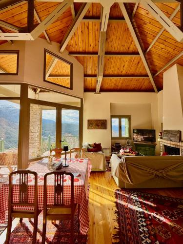 Kalavryta Villa Nano with fireplace and next the Ski Centre in Kalavryta
