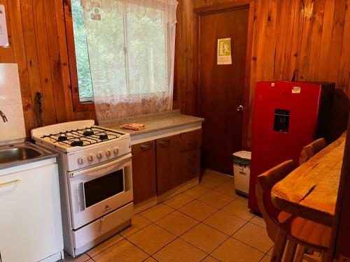 廚房, Cabañas El Rincón Del Mirador C2 (Cabanas El Rincon Del Mirador C2) in 薩爾圖德拉甲