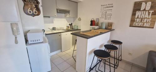 virtuve, Le Médoc'Home (Le Medoc'Home) in Castelnau-de-Médoc