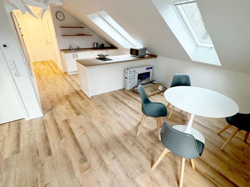 Konyha, Workers Apartment with Balcony in Bielefeld in Quelle