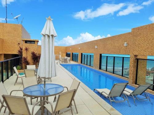 Apto vista mar - 50m da praia - Piscina - Cobertura, Maceió