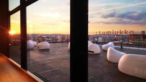 Balcony/terrace, Hotel Nostal Yokote in Yuzawa-shi
