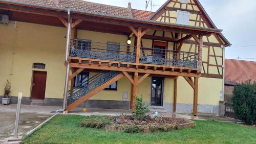 Erkély/terasz, Gite "le piémont des Vosges " (Gite "le piemont des Vosges ") in Stotzheim