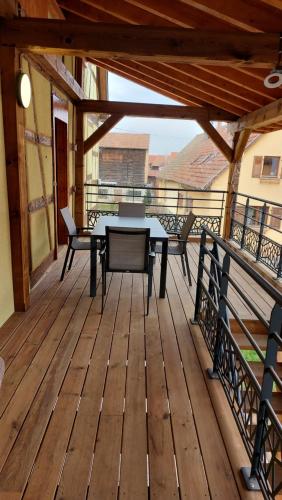 Erkély/terasz, Gite "le piémont des Vosges " (Gite "le piemont des Vosges ") in Stotzheim