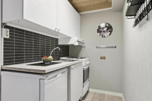 廚房, Harstad city studio apartment A in 哈爾斯塔市中心