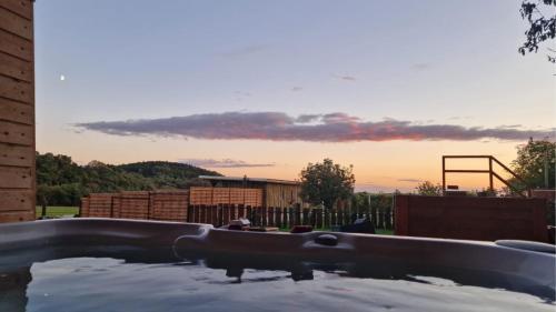 Hot tub, Family Wellness Jacuzzi Sauna Wood Fired Hot Tub 8 Min from Heviz in Cserszegtomaj