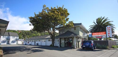 Sisäänkäynti, Midway Pacifica Lodge in Alempi Hutt