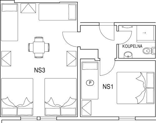 2 bedrooms, 11 beds