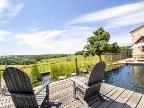 Grande maison avec piscine naturelle et jardin en Dordogne - FR-1-616-463 gîte à louer Cunèges