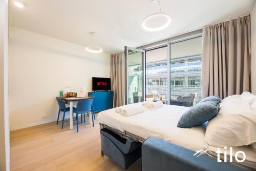 Waterfront Luxury Studio, FREE Parking, AC, NETFLIX & WIFI By Tilo Lux, Genua