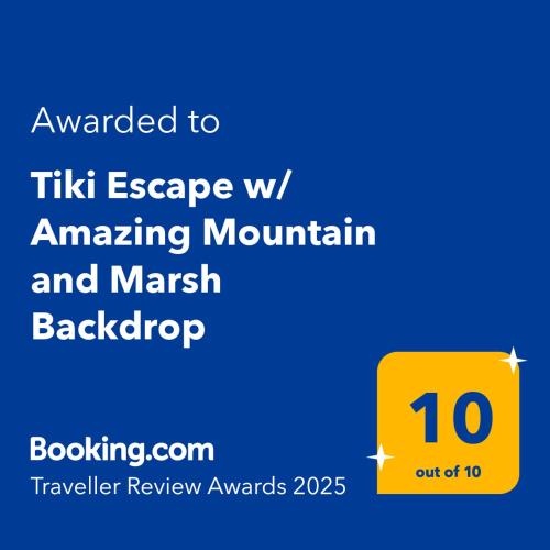 Tiki Escape w/Amazing Mountain and Marsh Backdrop