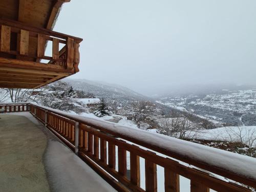 Балкон/терраса, Chalet in Veysonnaz with balcony in Нанда