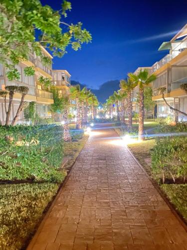 Jardí, Sidi rahal blue beach Cozy apartment with a sea view in Sidi Rahal