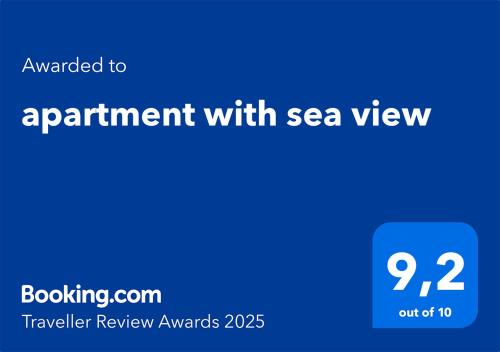 apartment with sea view