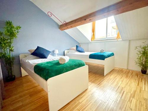 BnGo I Le Spacieux I 9 personnes, Climatisation, Parking gratuit, 3 chambres, 6 lits, Gare PartDieu, Centre de Lyon, Lyon (zdjęcie 4)