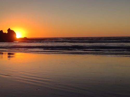 Cabaña con acceso a playa en Mehuin