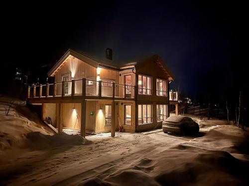 balkon/terras, Immaculate Cabin in the Heart of Beitostølen in Beitostolen