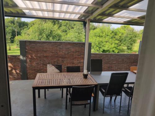 Balcony/terrace, Casa Connect in Barrio Esperanza, 3 Zimmer, Kuche, Parking, Sauna, ruhig, central, modern! in Obligado