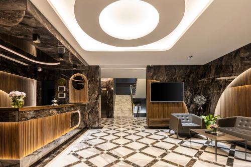 Shared lounge/TV area, Ezkar Bathonea Art Istanbul in Avcilar