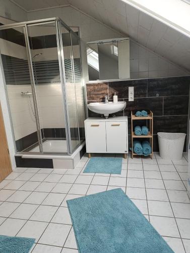 Łazienka, Apartment "EntspannungsStube" mit Loggia in Freisen