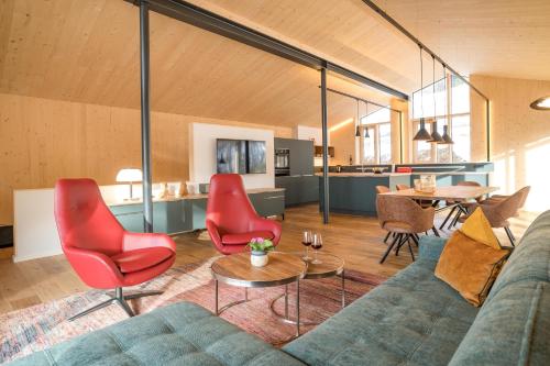 Kitchen, Alpenhaus Chalet Panoramablick - Bergbahn unlimited im Sommer inklusive in Oberstdorf