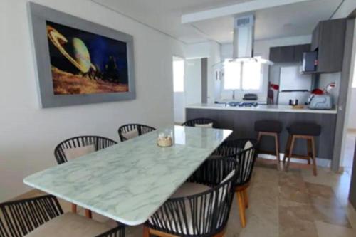 Kitchen, Apartamento Frente al Mar en Acapulco in Acapulco Diamante O Playa Diamante