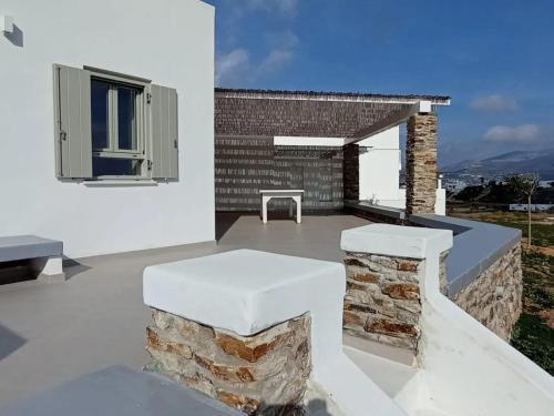 陽台/露台, Chic flat with terrace in Antiparos and sea view in 安蒂帕羅斯