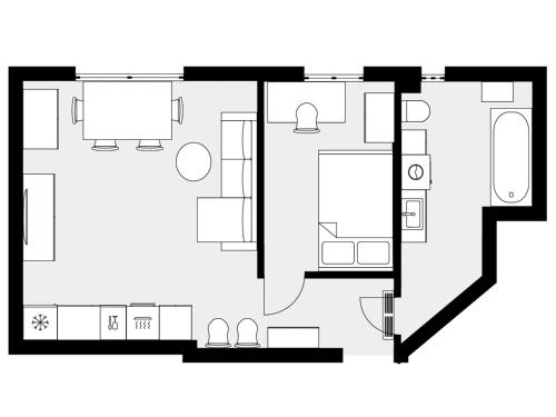URBAN APARTMENTS COSY No 4, FREE PRIVATE PARKING, Self CHECK-IN