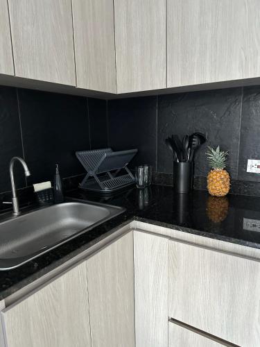 virtuve, 203 Apartamento Frente al Mar in San Bernardo del Viento