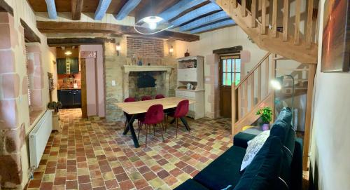 廚房, Gîte de la Saussaie - Au four & au moulin (Gite de la Saussaie - Au four & au moulin) in 蒙烏杜