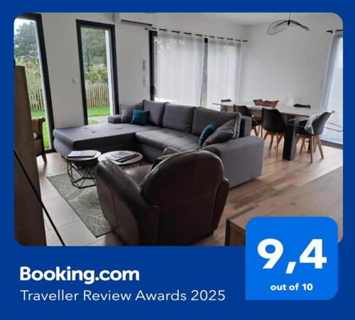 Maison neuve à 2 pas des plus belles plages de Douarnenez - Classé Meublé de Tourisme 3 étoiles gîte à louer Rulosquet