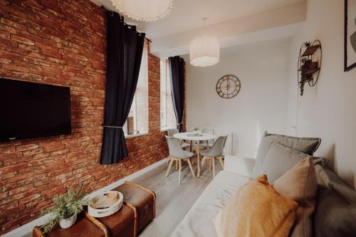 共用Lounge/電視區, Bright,City Apartment-Sleeps 4-Sofa Bed- Free Parking in 達勒斯