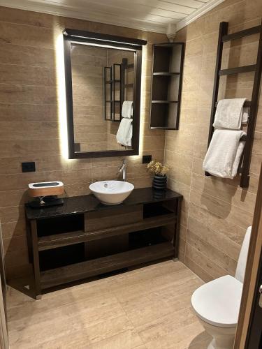 Cabin by the fjord in Geiranger