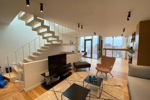 Top Floor New Duplex Stunning View In Trendy St Gilles, Bruxelles