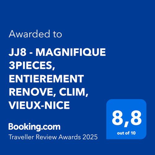 JJ8 - MAGNIFIQUE 3PIECES, ENTIEREMENT RENOVE, CLIM, VIEUX-NICE, Nizza (Foto 9)