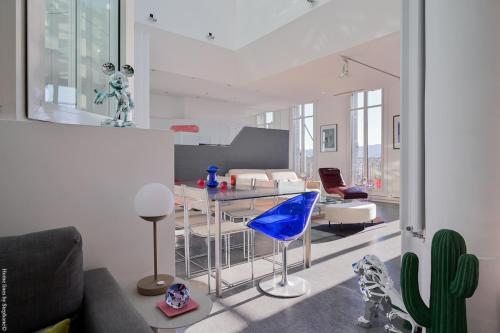 Loft Stern, carré d'Or Marseille, 10 pers, 3 chambres, 260 m2, dernier étage, Marsella (foto 10)