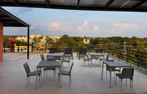 balkon/terras, Hostal Del Jaguar in Tulum