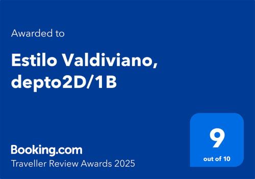 . Estilo Valdiviano, depto2D/1B