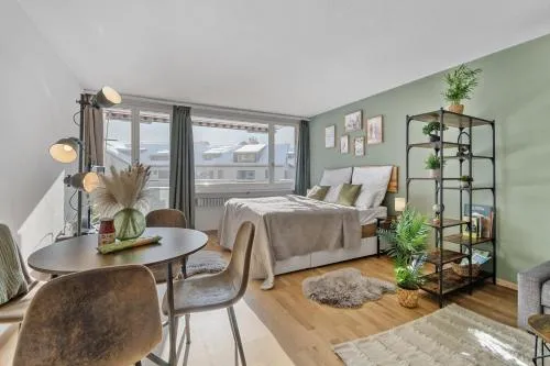 Studio mit Bergblick Titlis, Luzern, Pilatus, See in Engelberg, Schweiz